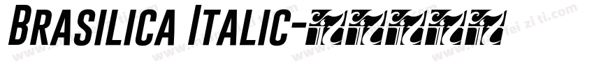 Brasilica Italic字体转换